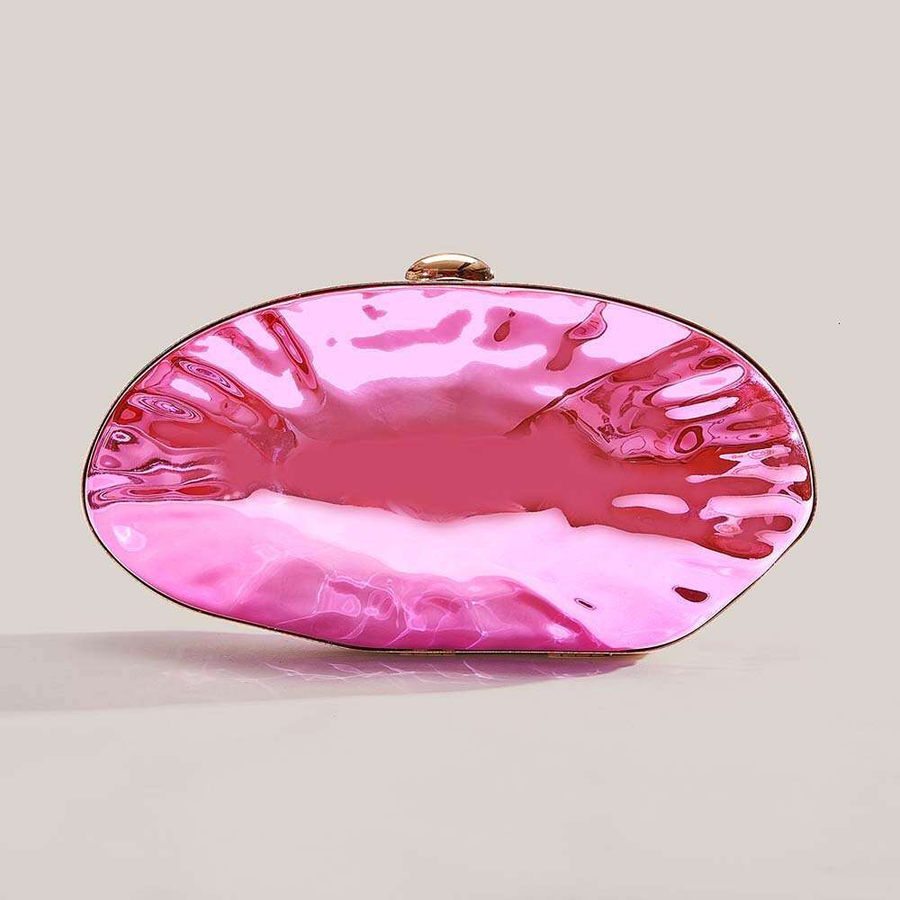 2025 Women's New Single Shoulder Crossbody Irregular Shell Electroplated Fashion Wedding Evening Clutch Bag
