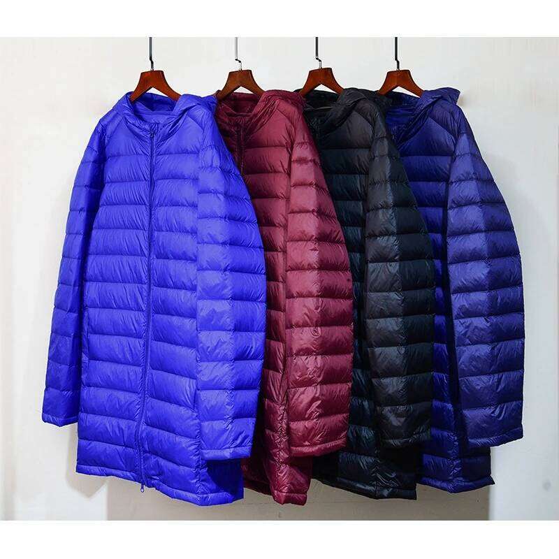 NewBang Plus 8XL Winter Long Duck Feather Parka Man Ultra Light Down Jacket Men Lightweight Warm Puffer Jackets