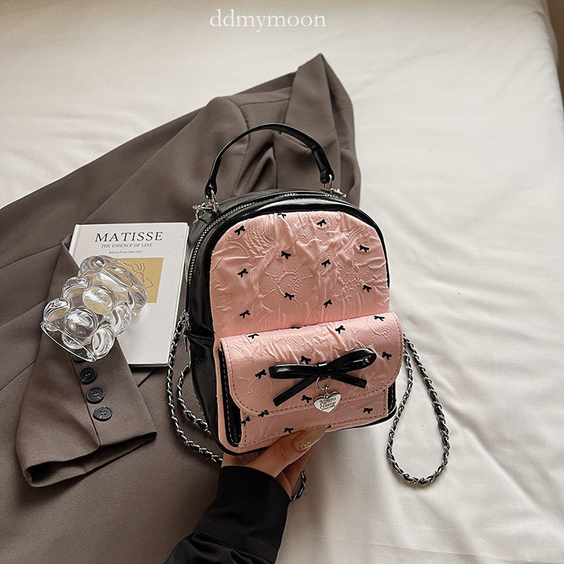 This Year's Trendy Bags for Women Summer Versatile 2025 New Double Shoulder Backpack Korean Style Casual Handheld Small Square Bag ddmymoon