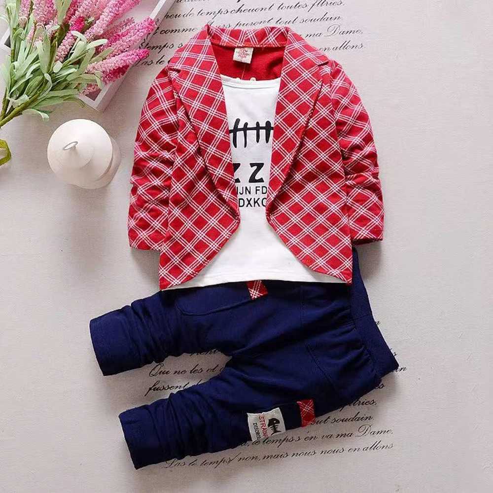 Spring Autumn Kids Clothes Sets Baby Boys Tracksuit Long Sleeve Tops+Pants 2Pcs/Set Infant Gentleman Suits Children Clothing Sets Z250811