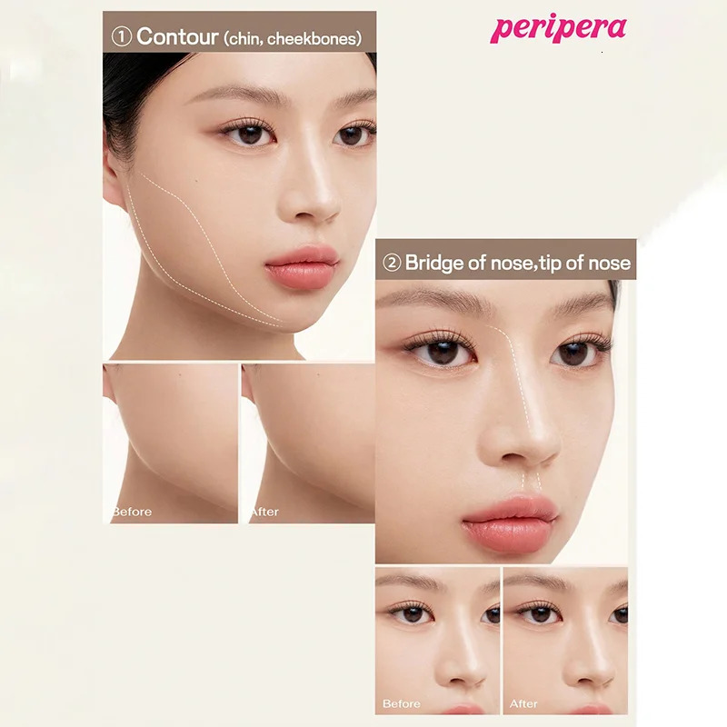 K-Beauty Contour StickContouring Stick with Soft Brush Natural Matte Coverage Smooth Slimming Gradation Bronzer Stick 250811