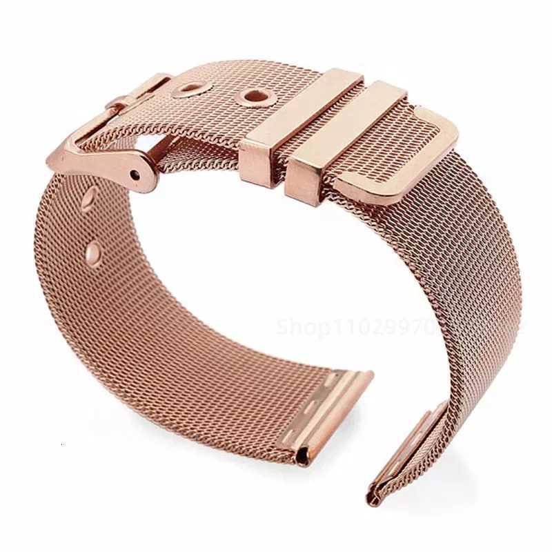 0.4mm Mesh Milanese Watch Band 18mm 20mm 22mm 24mm Stainless Steel Strap Pin Buckle Watchband for Omega for DW Metal Bracelet W250811