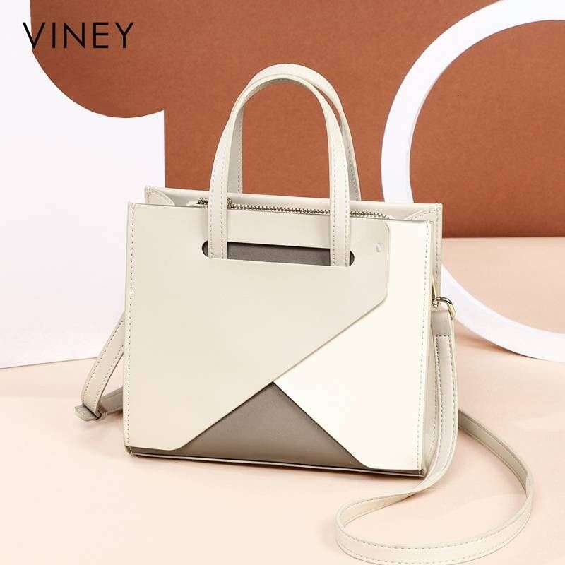 VINEY New 2025 Women's Messenger Summer Mother Light Genuine Leather Shoulder Handbag Small Square Bag