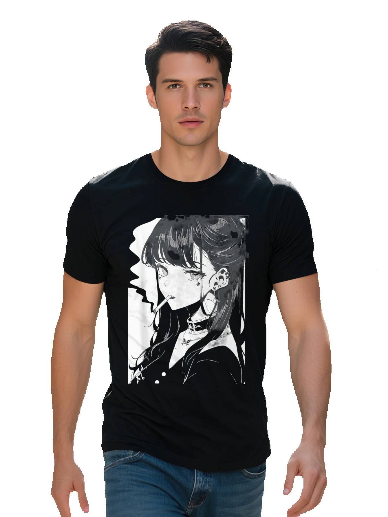 Anime Horror Girl Aesthetic Soft Grunge Waifu Japanese Otaku T-Shirt 5b092 487c0