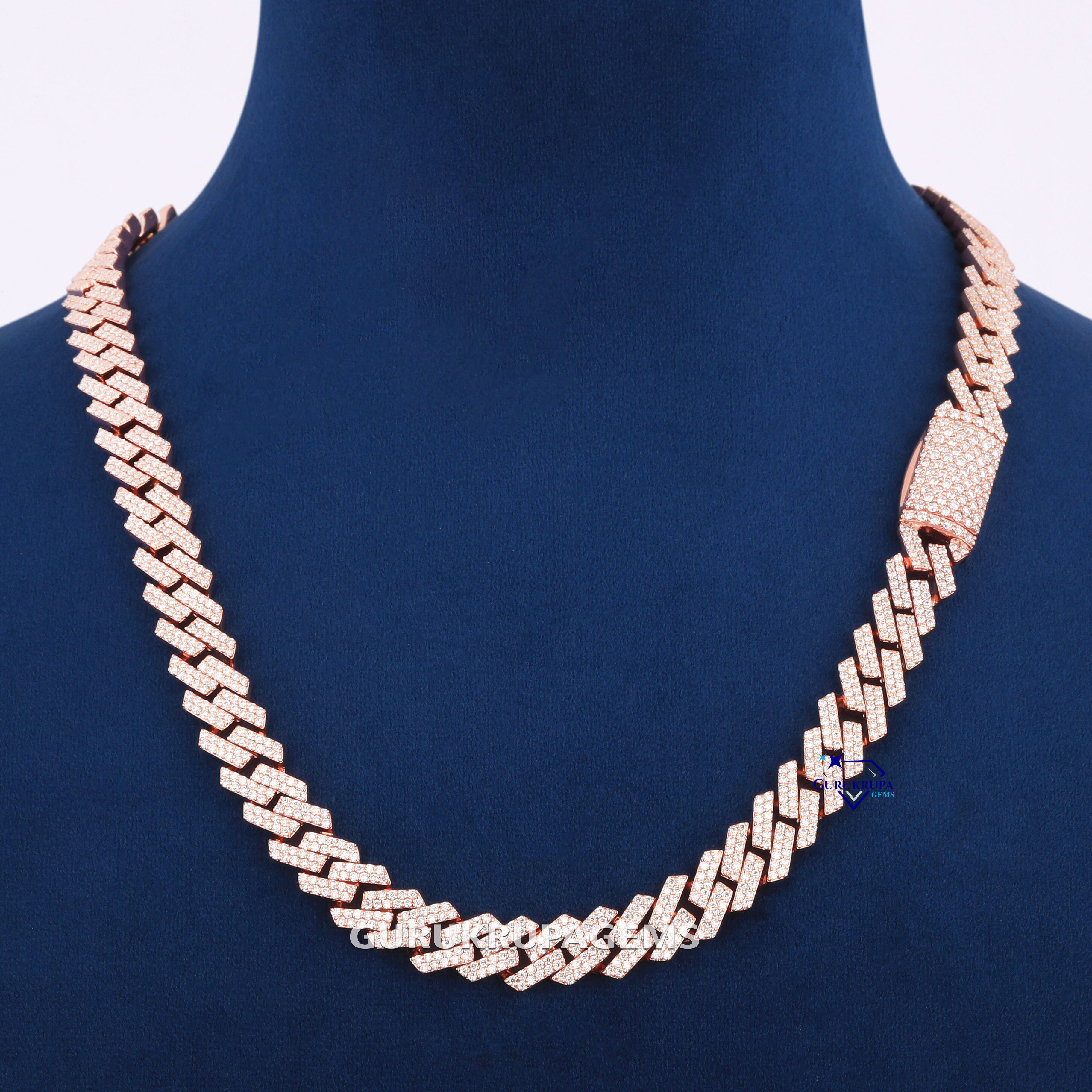 Timeless Glow Moissanite Diamond Chain Perfect Blend of Sophistication and Street Style Crafted Precision in 925 Sterling Silver