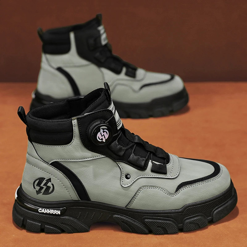 CYYTL Boots Winter Mens Shoes Casual Cowboy Combat Tactical Motorcycle Chelsea Ankle Work Leather Outdoor er Hiking 250805
