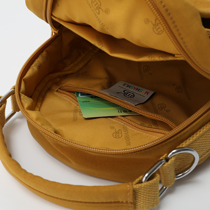 Lightweight Waterproof Nylon Fabric Single Shoulder Crossbody Bag for Women 2025 New Outdoor Casual Multifunctional Backpack ddmymoon