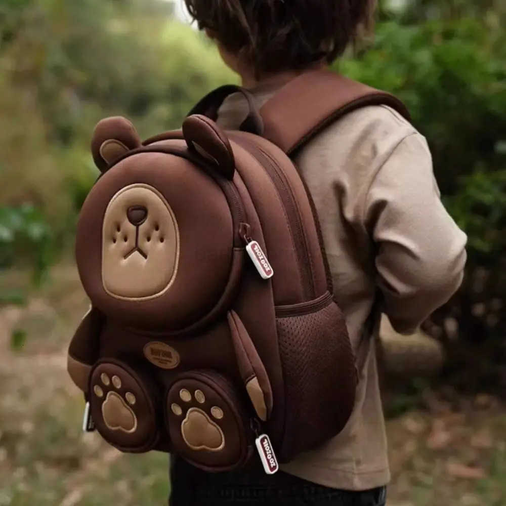 New Large Capacity Childrens Backpack Forest Animal Shaped Cartoon Student Schoolbag Breathable Book Bag for Boys and Girls T250811