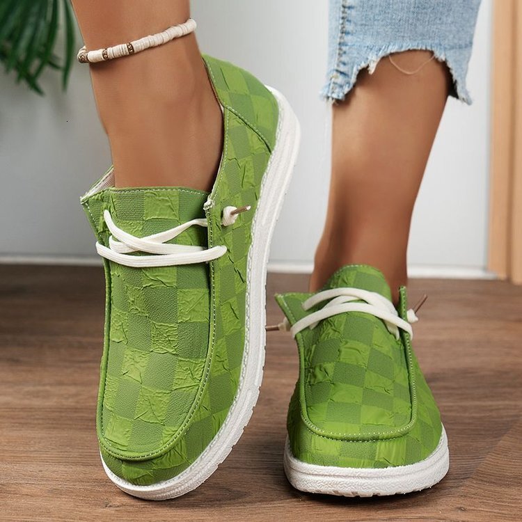 2025 New Designer Women's Large-sized All-season Canvas Men's Shoes Breathable Clover-printed Colorful Export Sports Flat Casual Shoes For E