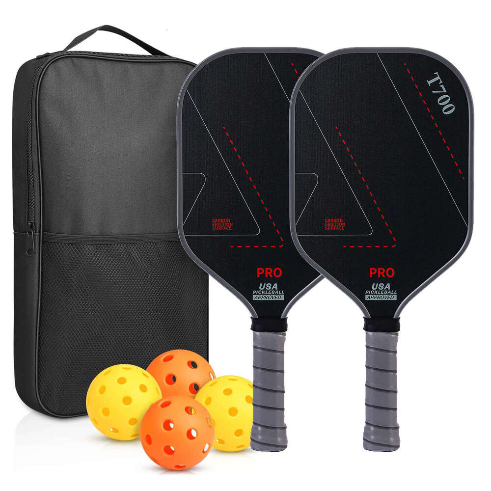 T700 Hot-Selling Cloth Texture Matte Carbon Fiber Pickleball Paddle Integrated Same Model 16Mm Competition High-End Special