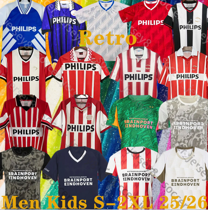 25 26 Eindhovens DE JONG Soccer Jerseys retro classic PERISIC PEPI LANG BAKAYOKO DRIOUECH LUCAS SAIBARI TILLMAN TIL SCHOUTEN 2025 2026 men football shirts kids kits