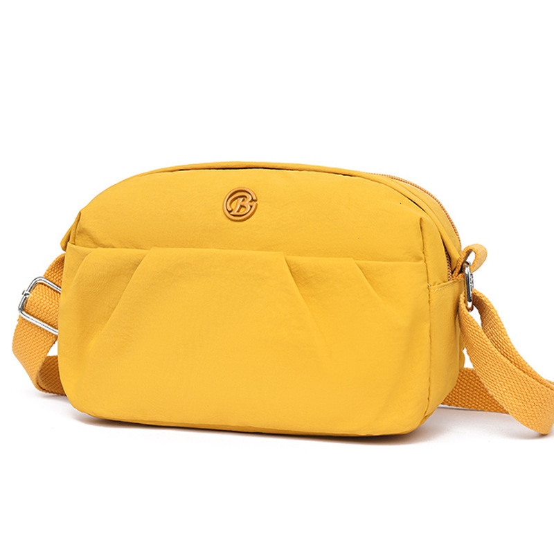 Lightweight Water-Resistant Nylon Casual Crossbody for Women 2025 New Simple Double-Layer Large Capacity Shoulder Bag ddmymoon