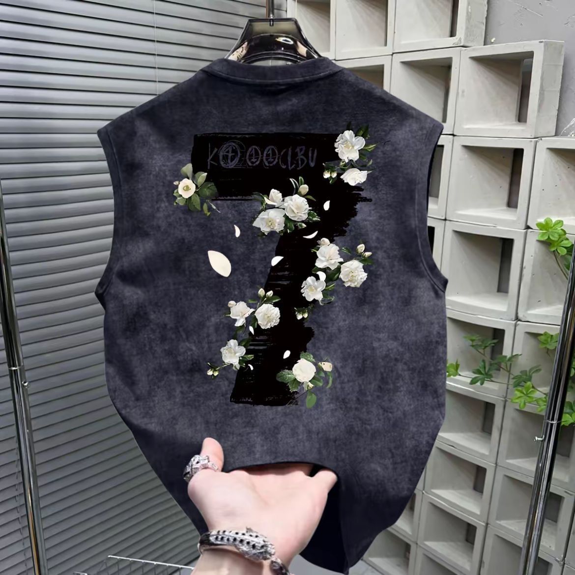 2025 New Fashion Trendy Brand Tie-Dye Men's Sleeveless Vest Casual Loose Summer Stylish Sports T-Shirt Top