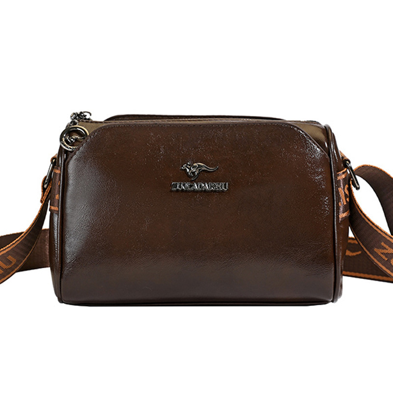 Three-Layer Large Capacity Pillow New Simple Versatile Middle-Aged Women's Multi-Compartment Single Shoulder Crossbody Bag ddmymoon