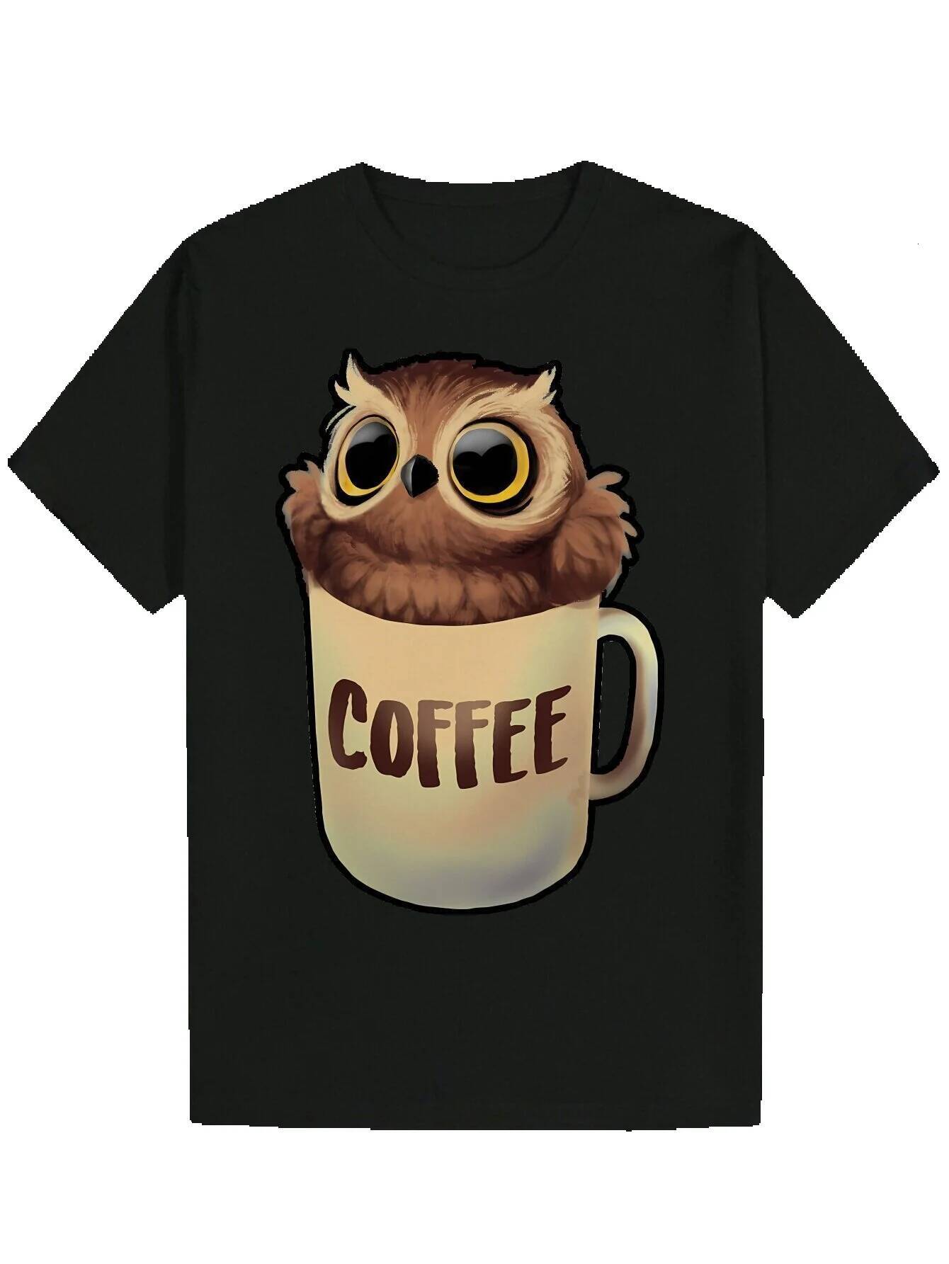 Funny Short Sleeve Graphic Fashion Print Summer Black T-Shirt Series Essential Y2K Anime Inappropriate Horror Dark Humor Band Theme Men's Gift