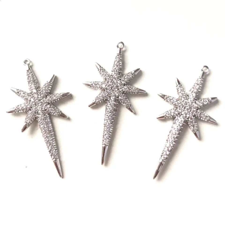 5pcs Shining Star Charms for Women Bracelet Girl Necklace Making Gold-Plated Trendy Pendant for Handmade Craft Jewelry Accessory 250807