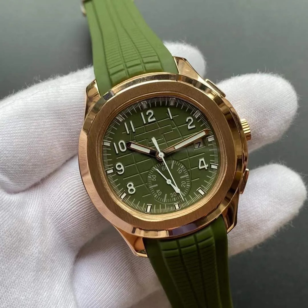 New Watch 5968A watches men Grenade Automatic Mechanical Movement Rubber Strap Watch 42mm waterproof Fashion Business Watch Christmas gift