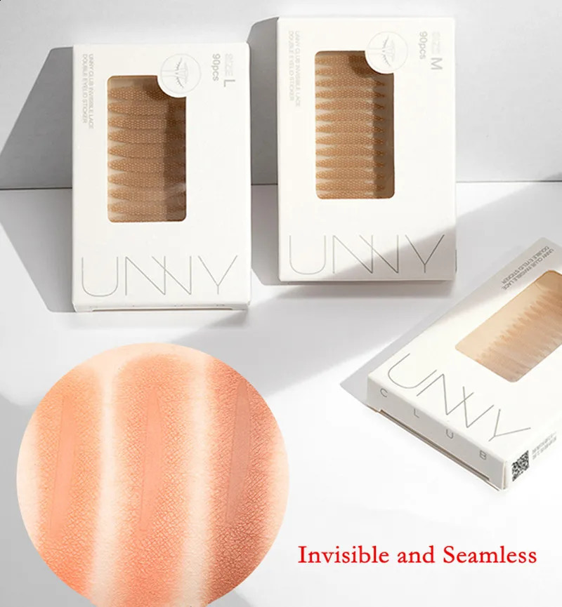 U N Y Eyelid Tape Sticker Invisible Double Fold Eyelid Paste Beige Stripe Self-adhesive Natural Eye Tape Makeup Tool 250807