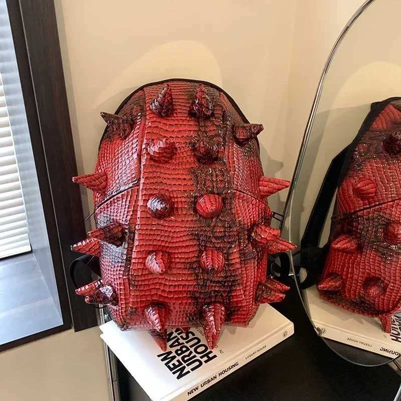 Fashion Hedgehog Shape PU Backpacks Large Capacity Backpacks 2025 High Quality New Style Unique Design Personality School Bags S2508011