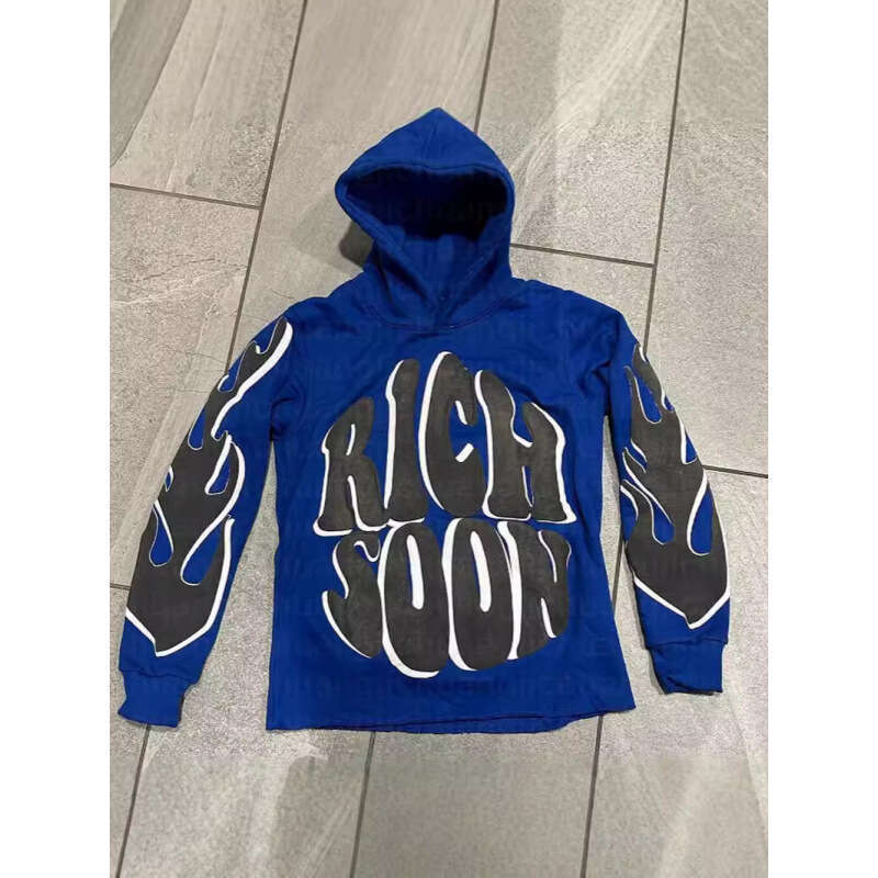 2024 Street Trend Design American Style Letter Print Casual Unisex Loose Hoodie