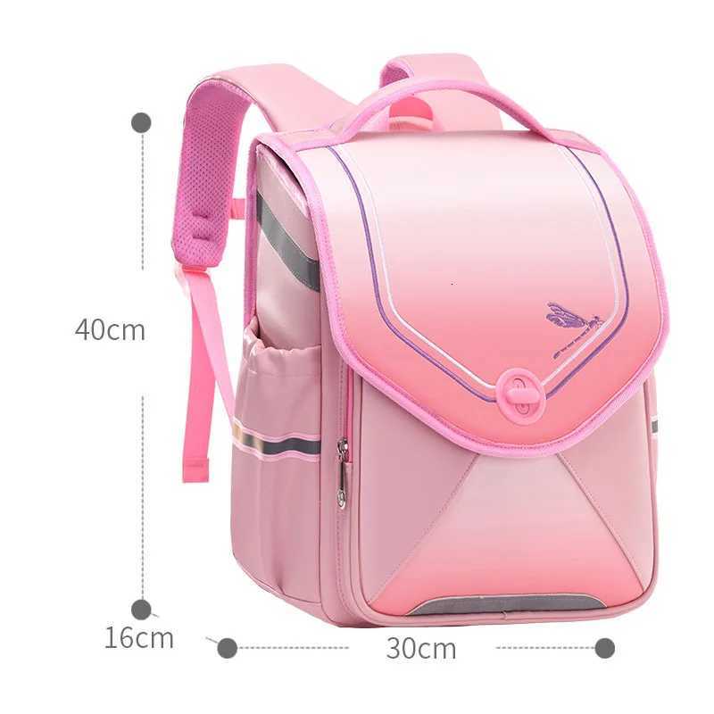 High Quality Orthopedic School Bag Children PU Leather Backpack for Boys and Girls Kid Metal Hasp Japan Randoseru Student Book Bag M250811