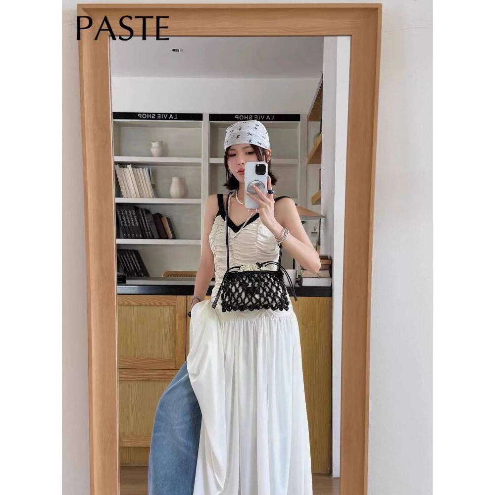 Handmade Hollow Out Design Literary Retro Style Flap Summer Beach Small Cowhide Leather Female Crossbody Bag