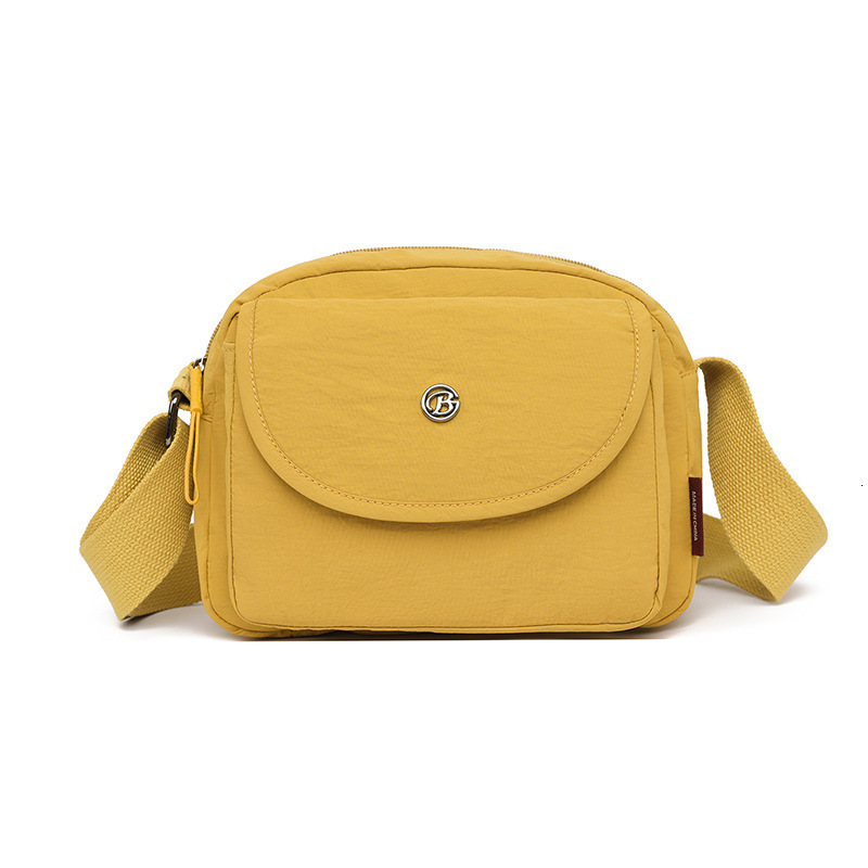 Lightweight Nylon Fabric Flap Small Square 2025 New Simple Multi-compartment Large Capacity Single Shoulder Crossbody Bag ddmymoon