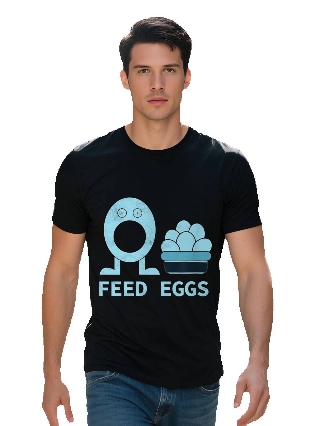 Men's T-shirt g Cotton Feed Eggs I Think You Should Leave T-Shirt 142e8