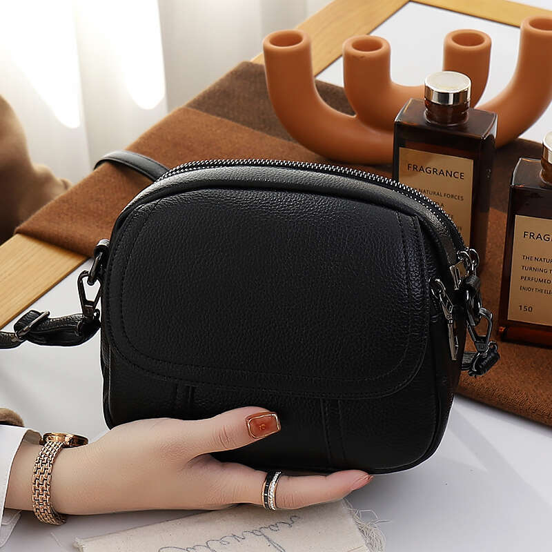 2025 New Fashionable Versatile Soft Leather for Women, Multi-layer Pocket Crossbody Bag, Practical and Super Popular Small Bag