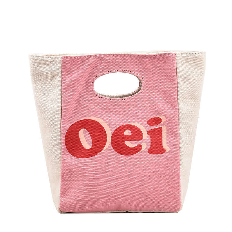Designer Bags Women's Fashion Contrast Color Letter Printing Handbag New Korean Version Casual Casual Canvas Bag