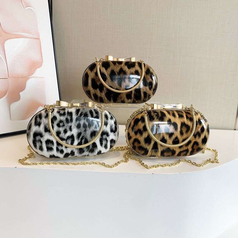Trendy Leopard Print Handbag 2025 New Summer Fashion Chain Shoulder Elegant Women's Bag