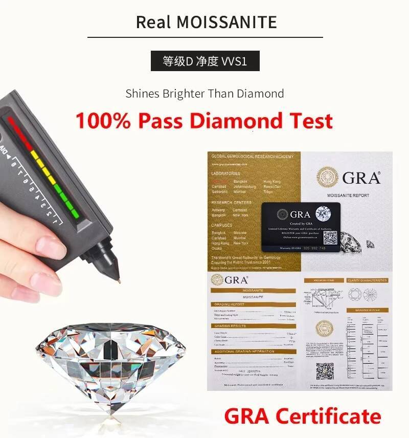 New Full Moissanite Palm Hip-Hop Pendant for Men 925 Sterling Sliver Jewelry Mens Moissanite Diamond Hand Pendant without Chain