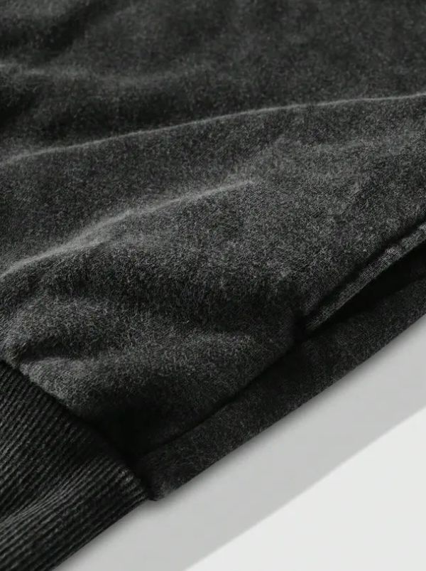 European and American cross-border American retro zipper hooded sweatshirt printed street dark unisex loose worn jacket