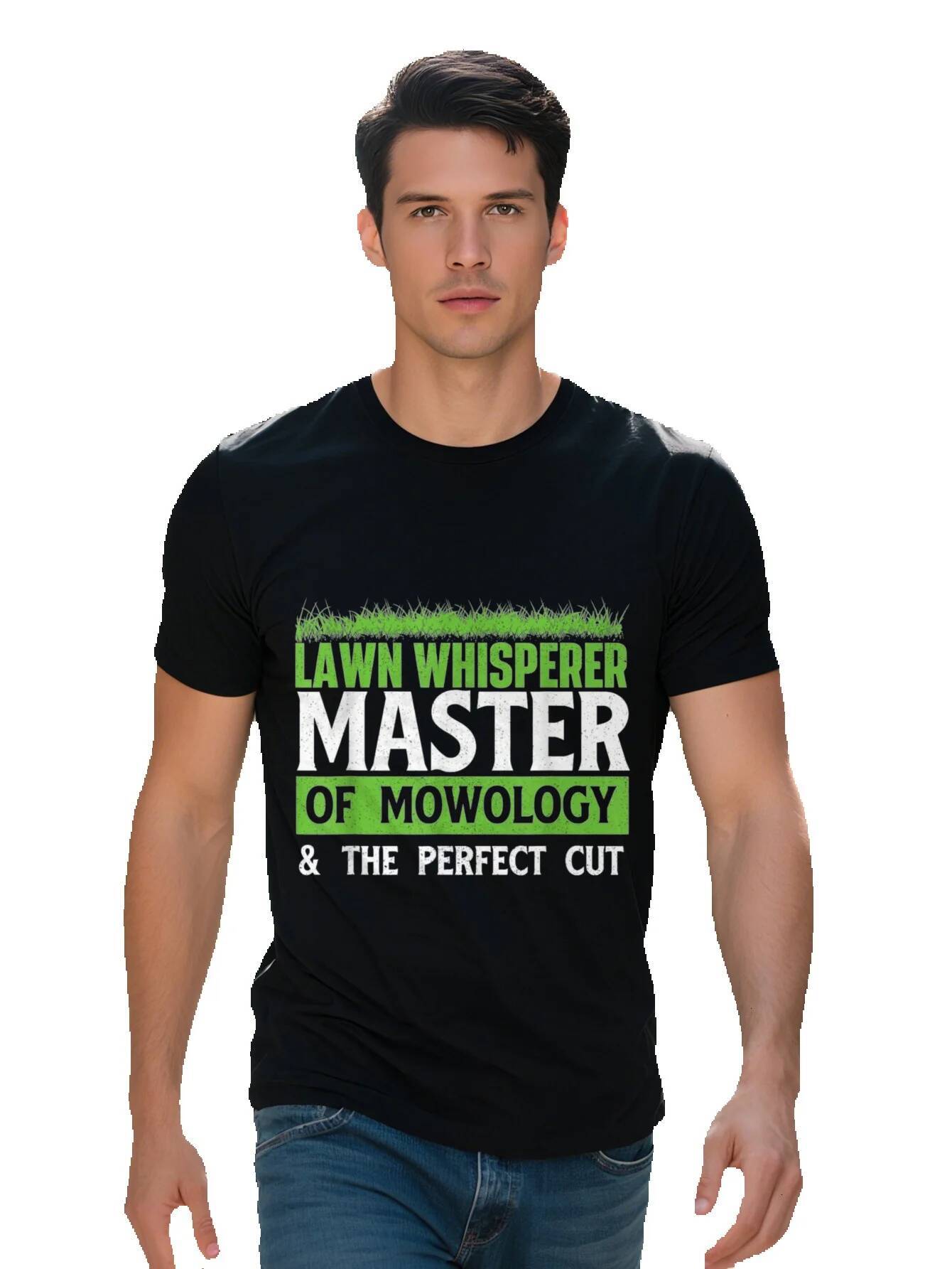 Men s Cotton Lawn Whisperer T Shirt g Soft Durable Gardener Groundskeeper Mowing Graphic Tee Casual Short 6dbbc 3cfb2