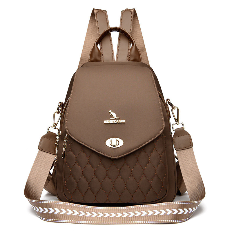 for Women 2025 New Trendy Lightweight Water-Resistant Oxford Cloth Student School Bag Travel Casual Backpack ddmymoon