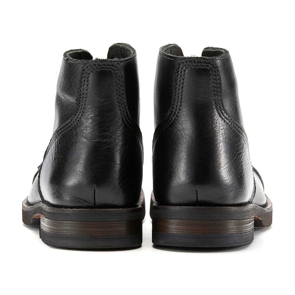 2024 Luxury Classy Handmade Precision Stitch Wear-Resistant Casual Boots Men Genuine Leather Shoes Combat Boots W250811