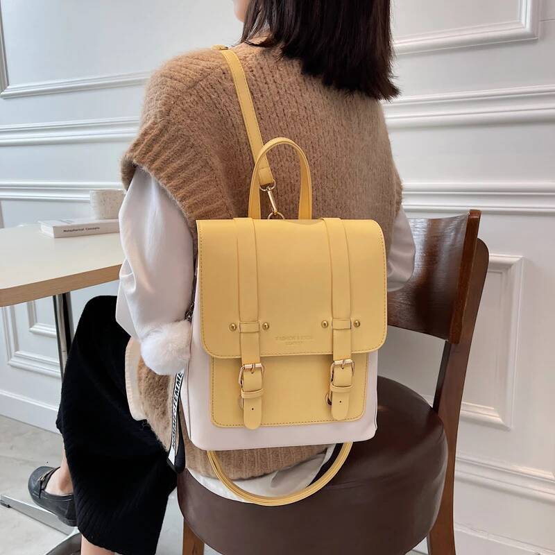 Fashion Women Backpack Female High Quality Leather Small Book School Bags for Teenage Girls Sac A Dos Travel Rucksack Mochilas high-quality