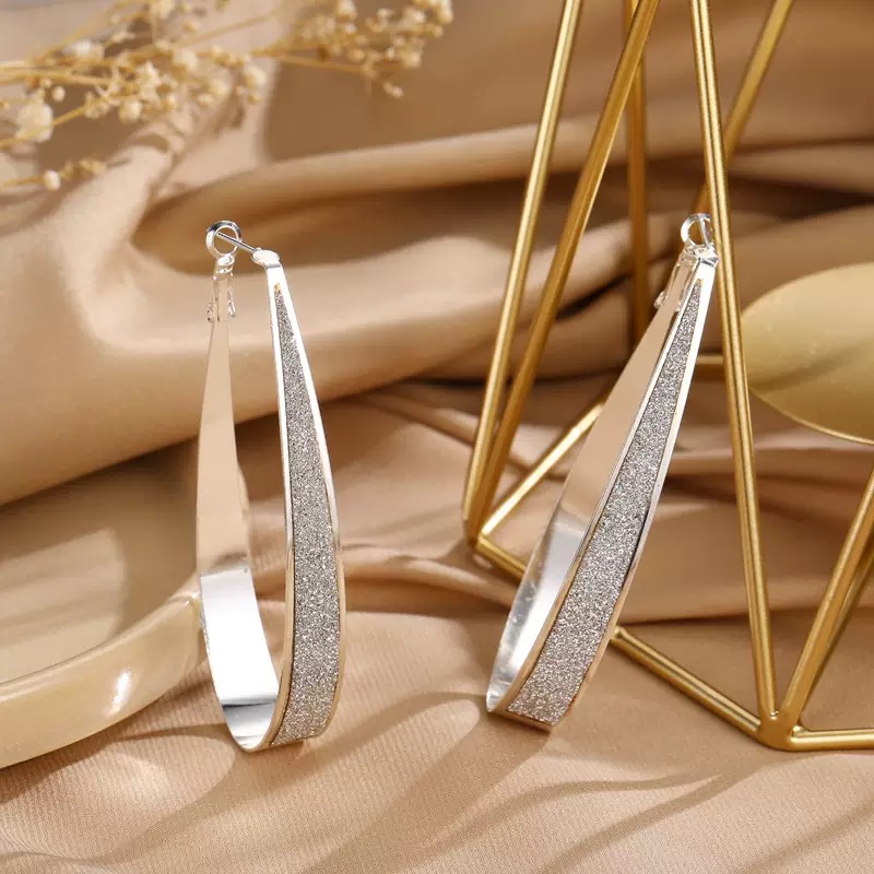 2025 Fashion New Style Oval Earrings Women's Fine Earrings