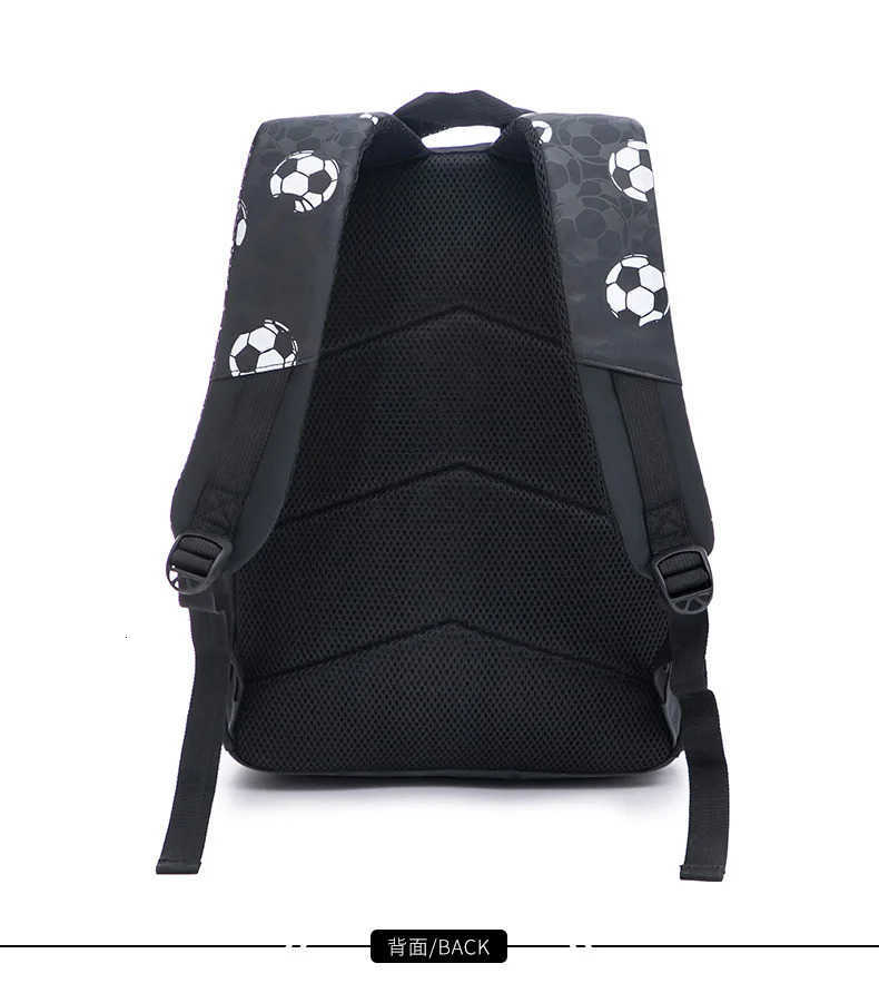 Fashion New Student Backpacks for 1st to 3rd Grade Boys Large Capacity Schoolbags Waterproof Lightweight Football Backpacks T250811