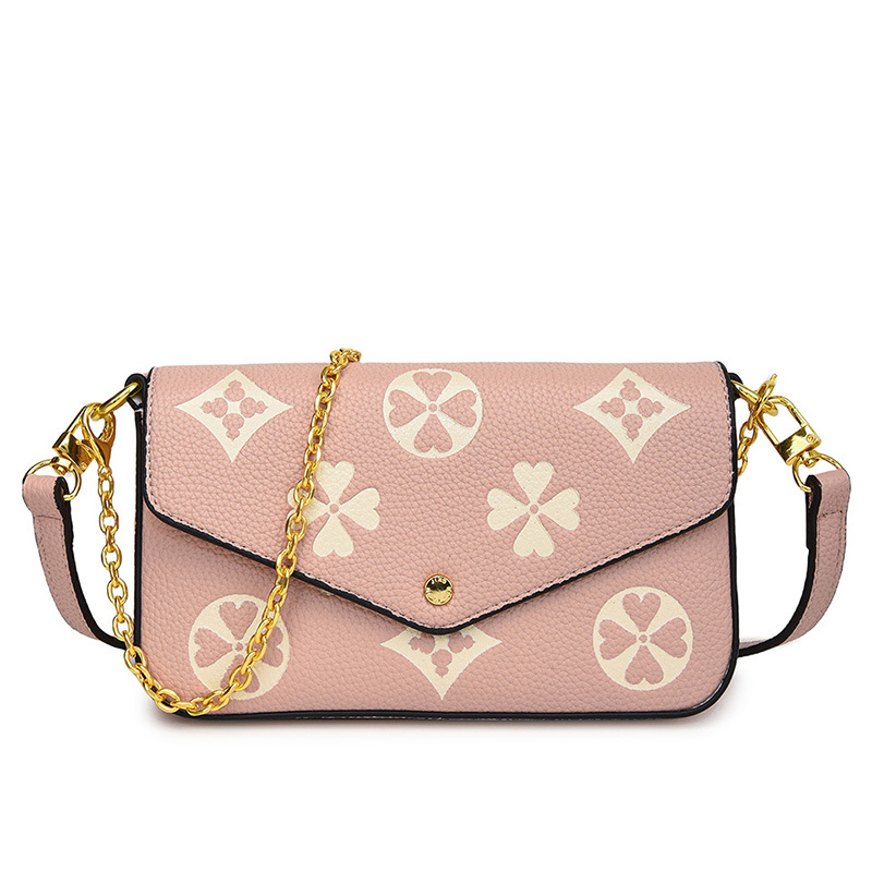2025 New Style Handbag - Women's Bag - Fashionable and Versatile Chain Strap Shoulder Sling Bag - High-end Patterned Commuter Bag free shipping