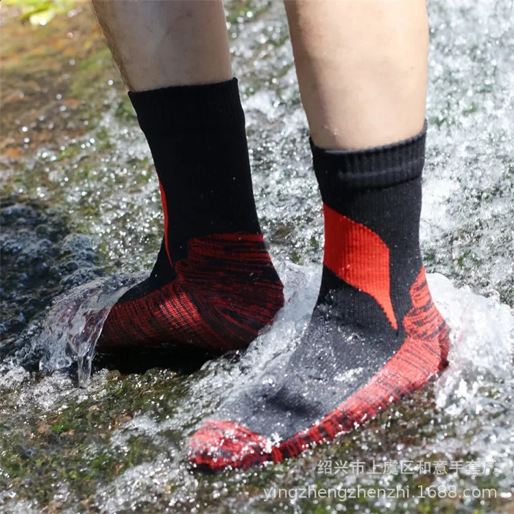 Waterproof Socks Breathable Outdoor Hiking Wading Camping Winter Skiing Sock Riding Snow Warm 250805