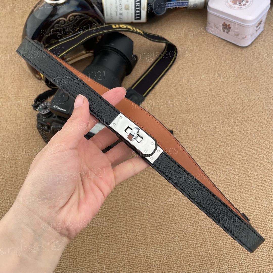 Belt for women designer Buckle Simple Hundred With Dress Suit Pants Coat Accessories Women Slim gurtel leather Classic Gold Buckle Cowhide fashion casual with box EE