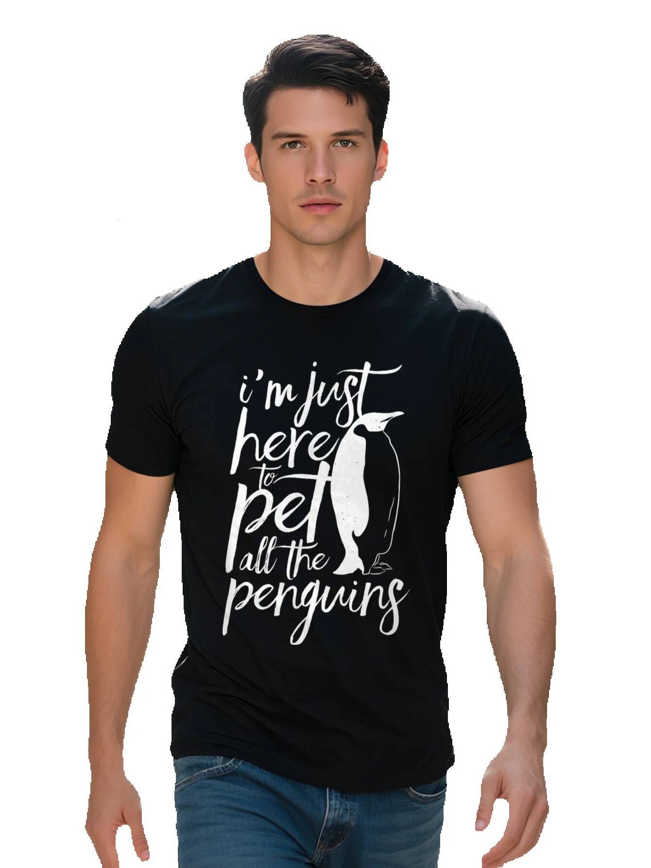 Here To Pet All The Penguins Penguin Antarctica Lover T Shirt 50f3a