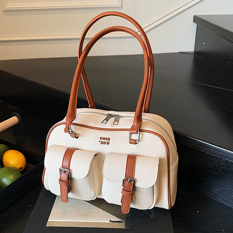 2025 New Fashion Color-Block Boston for Women, Trendy Handbag and Shoulder Bag ddmymoon
