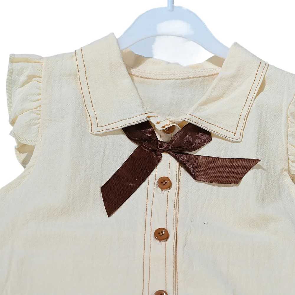 Baby Girls Summer Set Kid Small Flying Sleeve Shirt Bud Pants Two-piece Suit Toddler Princess Sport Tracksuits Children Clothing Z250811