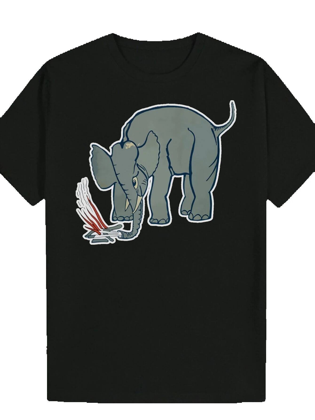 Funny Short Sleeve Graphic Fashion Print Summer Black T Shirt Series Essential Y K Anime Inappropriate Horror Dark Humor Band Theme Men s Gift ee fa b