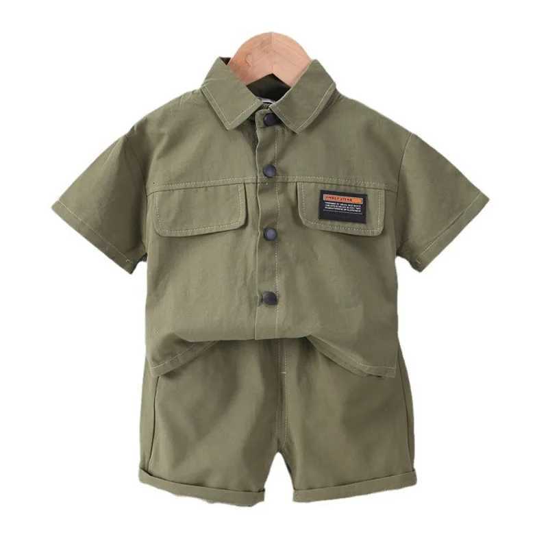 New Summer Baby Clothes Suit Children Boys Shirt Shorts 2Pcs/Sets Infant Outfits Toddler Casual Cotton Costume Kids Tracksuits Z250811