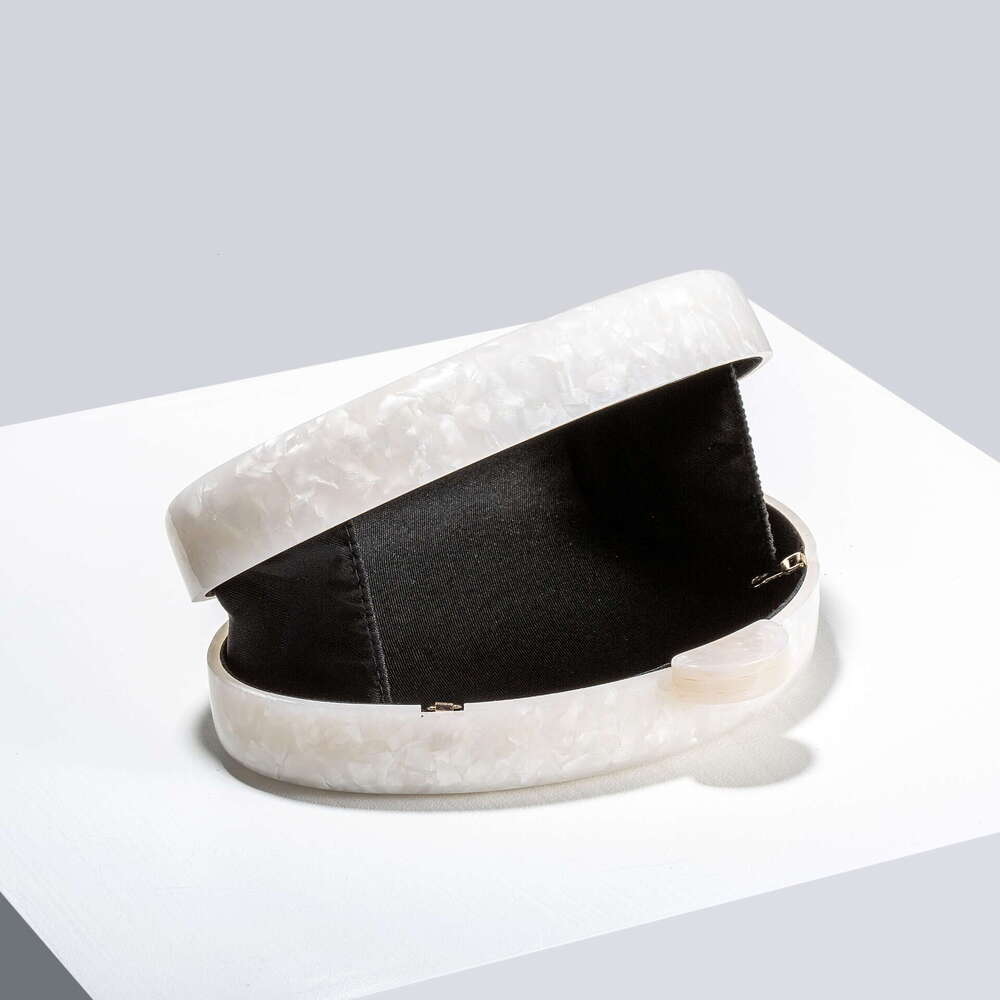 Women's New Shell Press Acrylic Evening Single Shoulder Crossbody Wedding Banquet Clutch Bag