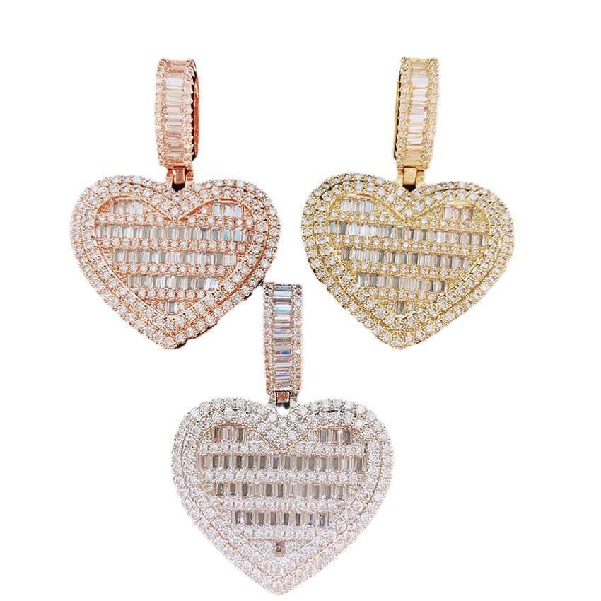 Iced Out VVS Inlaid D Color Moissanite Personalized Hip-Hop Accessories Versatile Necklace Pendant