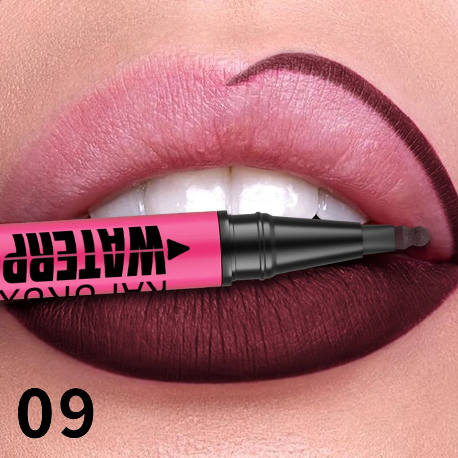 1PC Liquid Matte12-Color Lipliner Pencil Waterproof Plumping Stain Lipstick Natural Lip Liner Outline Lips Contour Makeup 250809